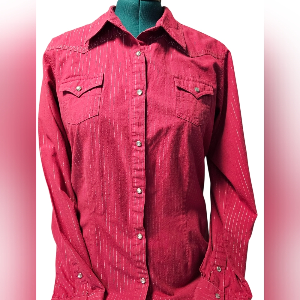 Twenty X Womens Western Snap Front Shirt Size XL